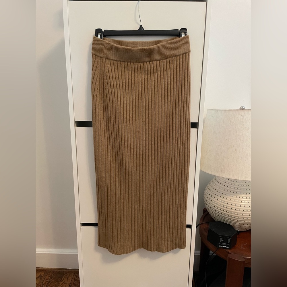 Max Mara Eibbed Wool Midi Skirt, Size S